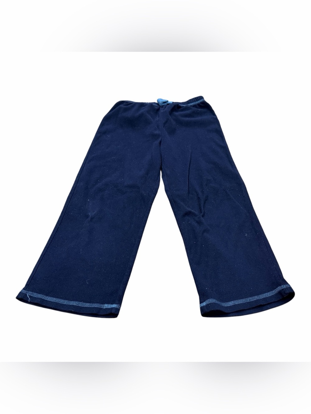 ST EVE Boy's Plaid Sleep Pant Microfleece Pajama Bottoms, Blue, Size 7